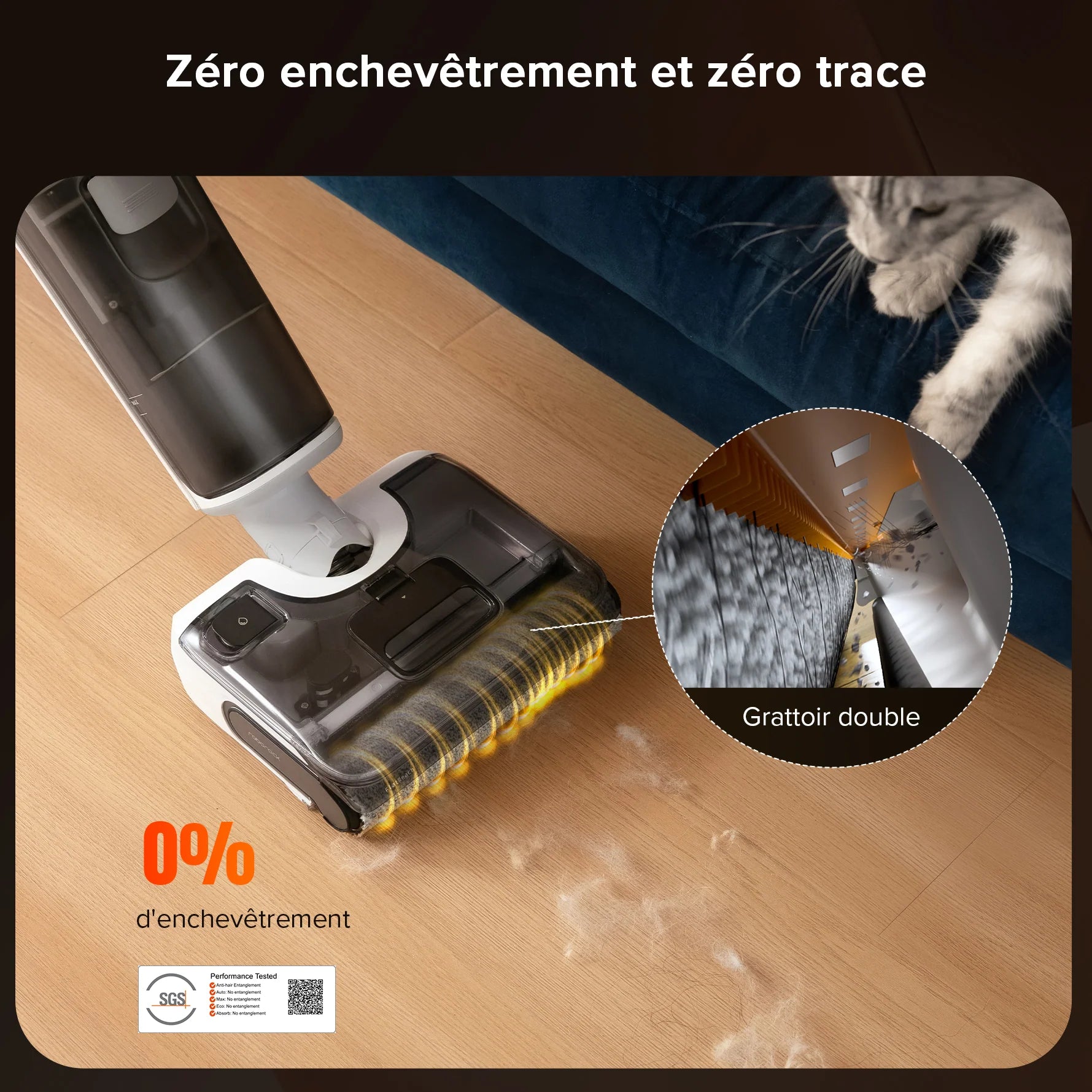 Roborock F25 RT aspirateur laveur sans fil sec et humide